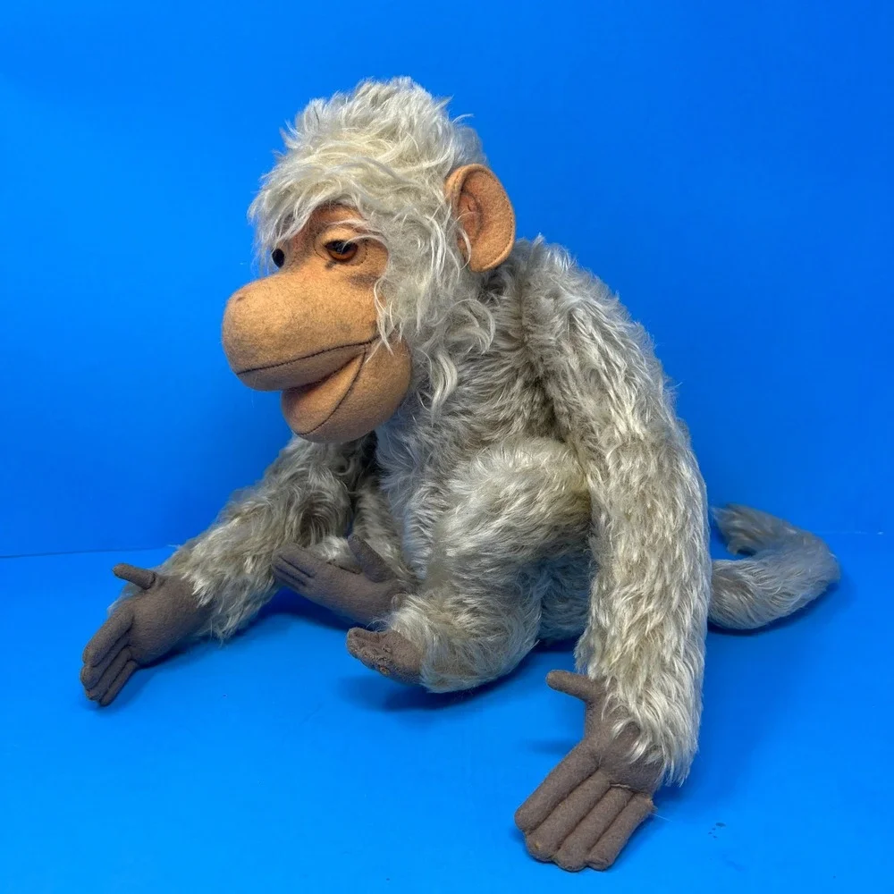 Steiff‎ Parian Monkey Coco 14 Inch Beige Vintage Jointed Mohair Rare Plush Toy